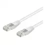 Wentronic Goobay CAT 5e Patch vads, SF/UTP, Balts, 0.25 m - CCA vara maisījums (95213)