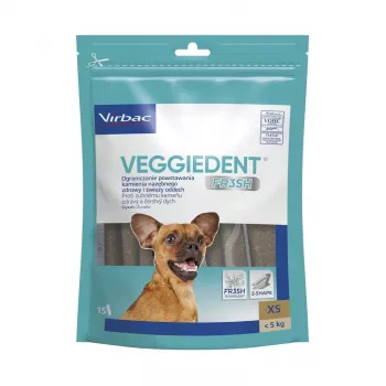VIRBAC VEGGIEDENT FRESH zobu košļājamā nūjiņa suņiem, mazs izmērs (S)