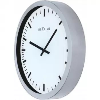 NeXtime Magic Stripe sienas pulkstenis 3031, balts, 25x35,2 cm