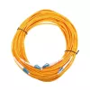 Šķiedru optikas savienotājkabelis Extralink EX.2862 LC–LC 0,5 m G.652D FTTH dzeltens pilns duplekss