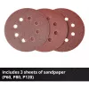 Grīdas slīpmašīna EINHELL TP‑RS 18/32 Li BL Solo — 24 000 apgr./min, Melna/Sarkana, 1.11 kg