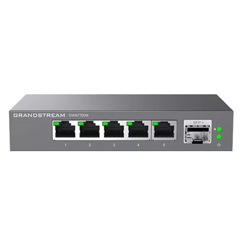 Grandstream Networks GWN7701PA tīkla slēdzis Nepārvaldīts Gigabit Ethernet (10/100/1000) Melns