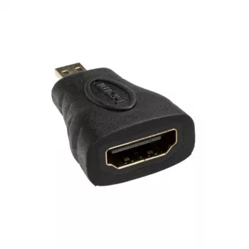 Akasa AK-CBHD22-BK HDMI kabelis-pārejas adapteris no standarta HDMI (A tipa) uz mikro-HDMI (D tipa), melns