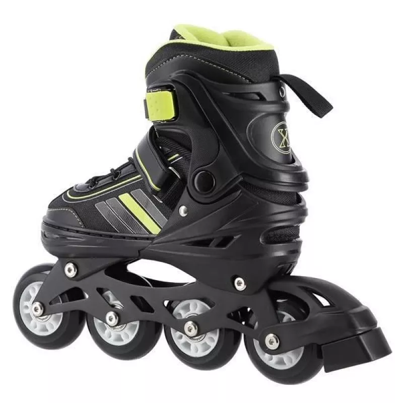Nils Extreme NH18191 2IN1 Inline Skates MELNI/Laima IZM. L (39-43) Ar Maināmiem Hokeja Slidām