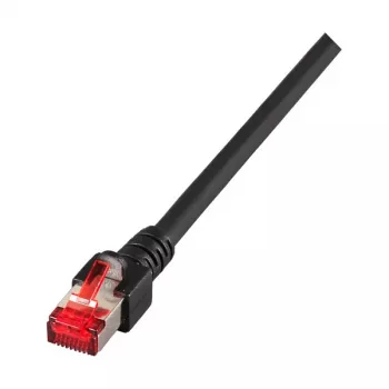 EFB-Elektronik RJ45 savienotājkabelis Cat.6 S/FTP LSZH melns 1,5m