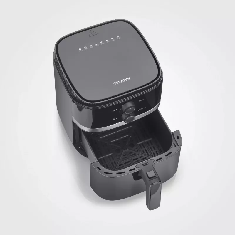 Karstā gaisa fritieris Severin FR 2452 4.3 L 1500 W Melns Sudrabs
