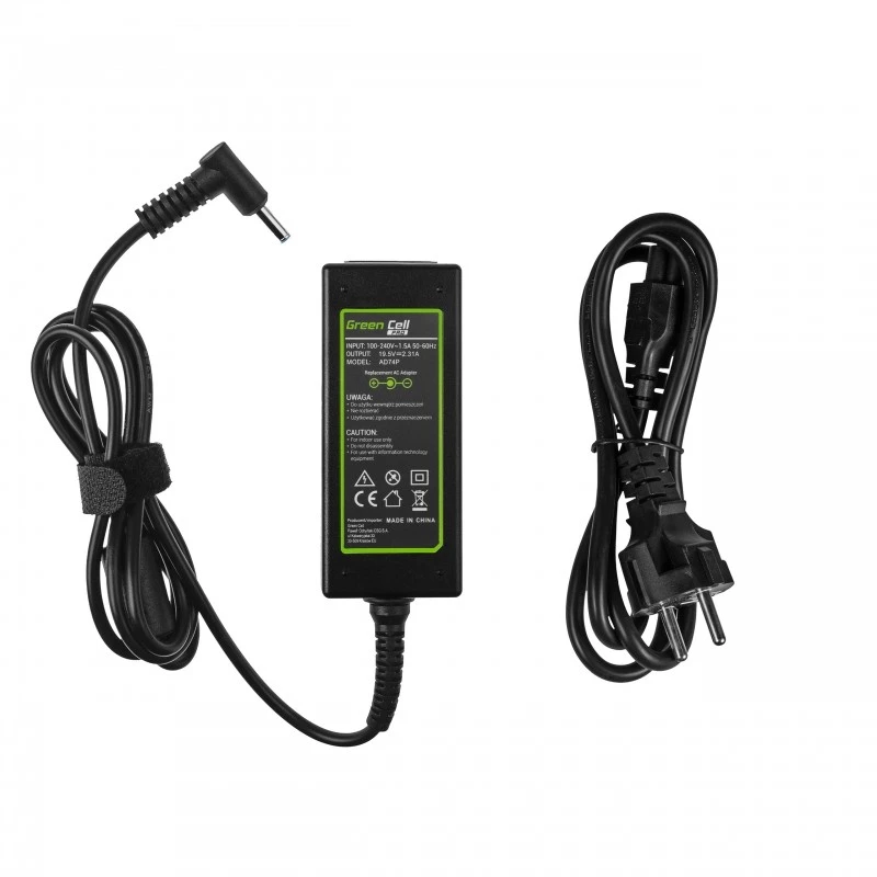 Green Cell AD74P 45W 19.5V 2.31A Melns lādētājs klēpjdatoram