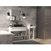 Puskolonna ar atvilktni Top E Shop Nel 30×30×85 cm balta matēta