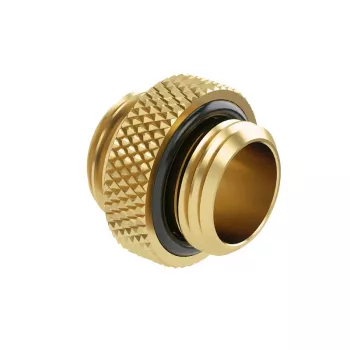 Barrow taisnais adapteris G1/4 collu vīrišķais uz G1/4 collu vīrišķais, 5 mm ports, zelts (TB2D-MINI01 go)