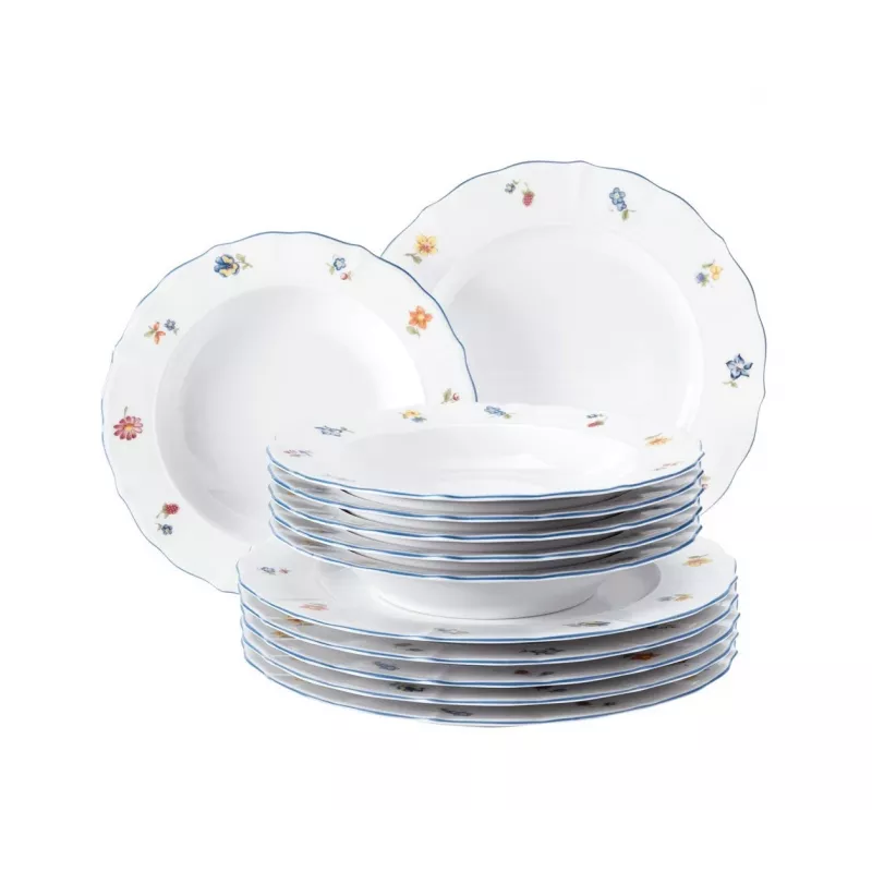 Seltmann Weiden Trauku komplekts 12 gab. Porcelāns Balts