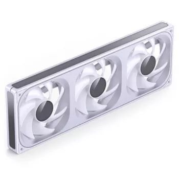 360 mm ARGB PWM Radiatora Ventilatoru Komplekts Jonsbo ZB-360 balts — 3x120 mm PWM ARGB ventilatori šķidruma dzesēšanas radiatoriem