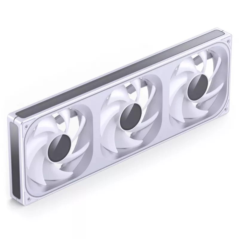 360 mm ARGB PWM Radiatora Ventilatoru Komplekts Jonsbo ZB-360 balts — 3x120 mm PWM ARGB ventilatori šķidruma dzesēšanas radiatoriem