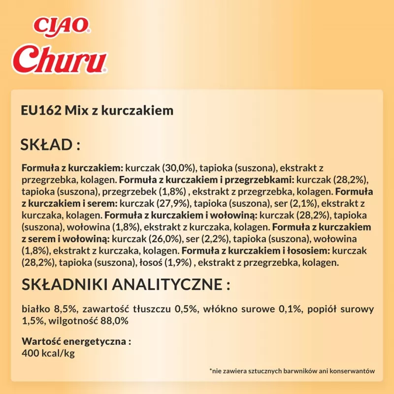 Kaķu gardums Inaba Foods Churu Varieties — vista, 60 x 14 g tūbiņas