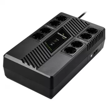 Nepārtrauktās barošanas avots TECNOWARE Era Plus Strip 1000, Line-Interactive 1 kVA / 700 W, 8 Type F kontaktligzdas, VRLA akumulators, 4.4 kg