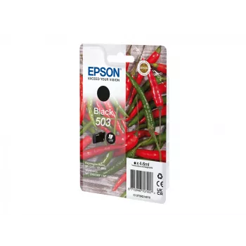 Epson 503 oriģinālā melnā tintes kasetne (standarta ietilpība, 1 gab.)