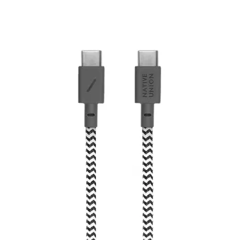 USB-C uz USB-C kabelis Native Union Anchor Cable 1.8 m Melns Balts