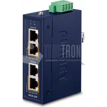 Industriālais Ethernet komutators PLANET IPOE-260 2-portu Gigabit PoE