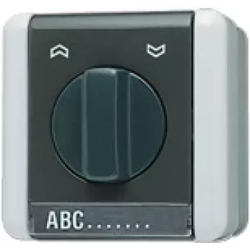Jung 834.10 W Elektriskais slēdzis 1P Melns - Balts (834.10W)