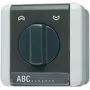 Jung 834.10 W Elektriskais slēdzis 1P Melns - Balts (834.10W)