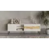 TV skapis cama meble INSERTO 3D1W 190x40x62 cm kašmira apdare ar LED