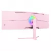 Izliekts monitors Arozzi Nova 49” (124.5 cm) Dual QHD 5120×1440 LED VA 32:9 4 ms Rozā
