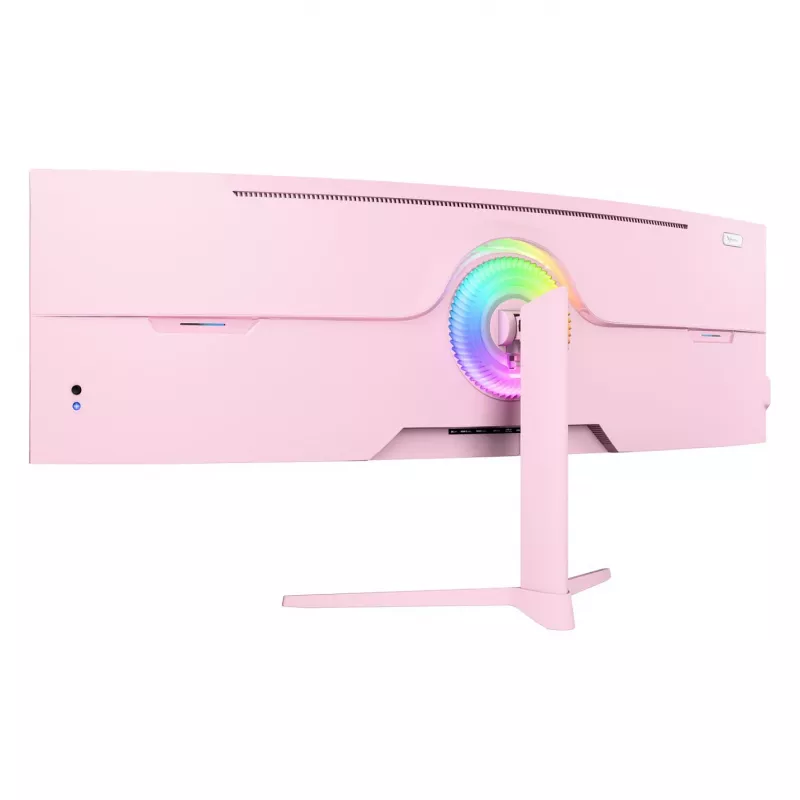 Izliekts monitors Arozzi Nova 49” (124.5 cm) Dual QHD 5120×1440 LED VA 32:9 4 ms Rozā