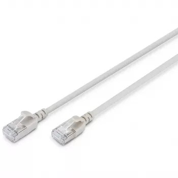 Digitus CAT 6A F-FTP plānais patch kabelis 10 m pelēks