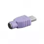 Microconnect USBA-M/PS2-F USB A uz PS2 Violetas krāsas interfeisa adapteris