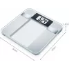 Personīgie svari Beurer BG 13 Square Grey, Caurspīdīgi