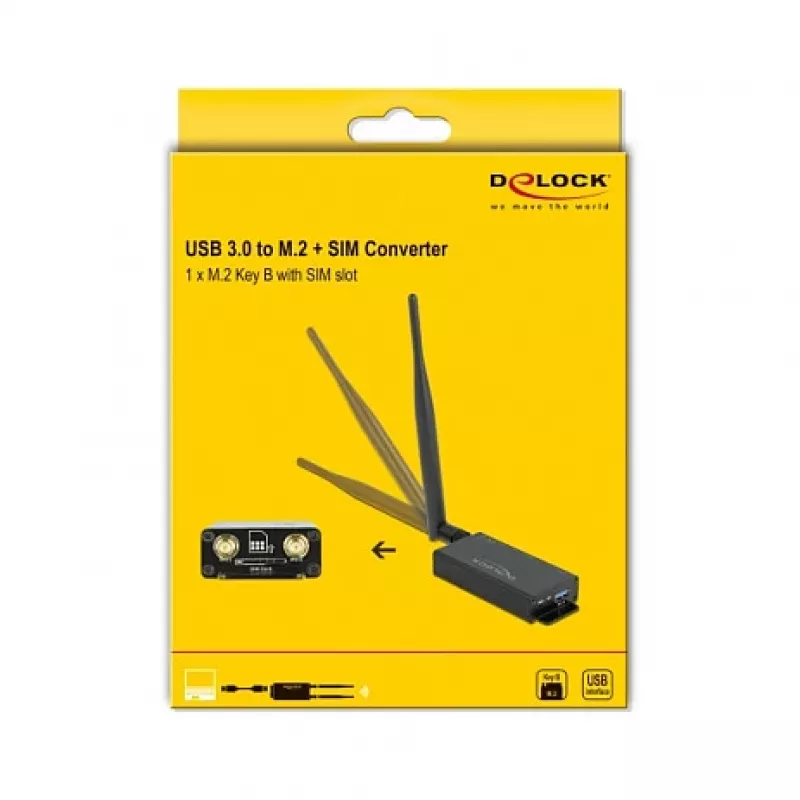 DeLOCK 63172 M.2 uz USB 3.2 Gen 1 interfeisa karte