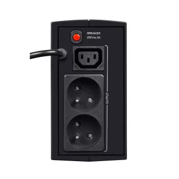 Nepārtrauktās barošanas avots EVER DUO 350 AVR, līnijinteraktīvs torņa UPS, 0,35 kVA (245 W), 2x C13 ligzdas, 12 V 5 Ah VRLA akumulators