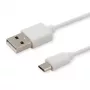 USB kabelis SAVIO CL-123 USB 2.0, USB A–Micro-USB B, 1 m, balts