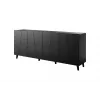 Kumode Cama Meble ETNA 2000×420×820 mm, matēti melna, skaidu plātne