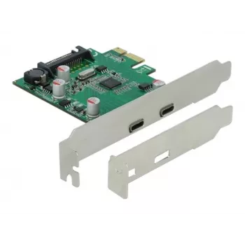 DeLOCK PCI Express x1 karte ar 2 x USB Type-C™ sieviešu savienotājiem