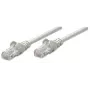 Intellinet tīkla vads, Cat5e, 1m, Pelēks, CCA, U/UTP, PVC, RJ45, Zeltīti kontakti, Bezāķa, Ar aizsargvāciņu, Mūža garantija