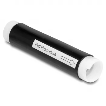 Termosarūkošā caurule DeLOCK 20858 25 mm x 130 mm melna silikona 2 gab.