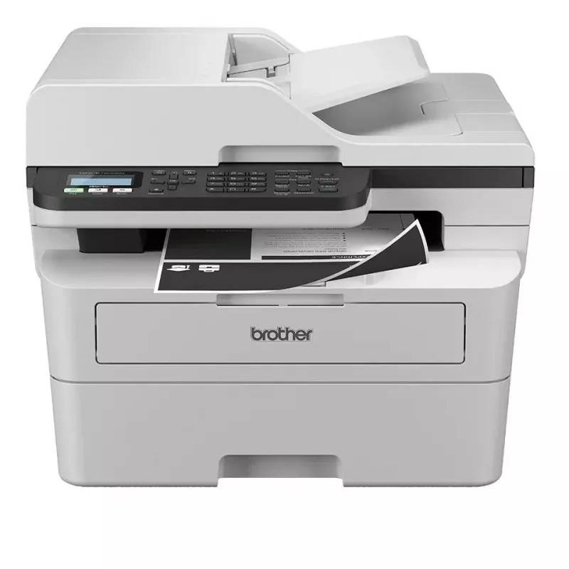 Daudzfunkciju printeris Brother MFC-B7800DN — Melnbalts lāzerprinteris, A4, duplekss, Wi‑Fi, Ethernet, 34 lpp/min, 4,57 cm LCD