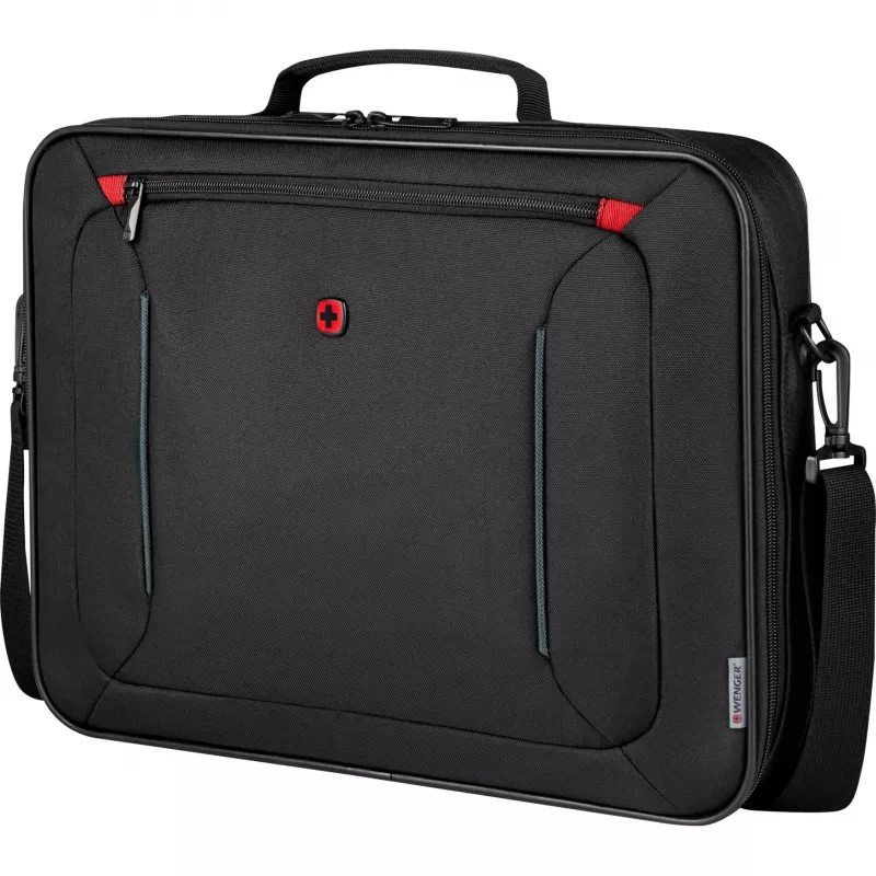 Wenger BQ 16 Clamshell – ūdensizturīgs 16 inch klēpjdatora maciņš, melns