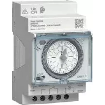 Hager EHN111 elektromehāniskais taimera slēdzis ar jaudas rezervi, diennakts taimeris, 1W, 16A, 1