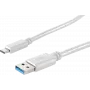 USB kabelis ShiverPeaks BS13-31046 USB 3.2 Gen 1 3m USB A USB C balts