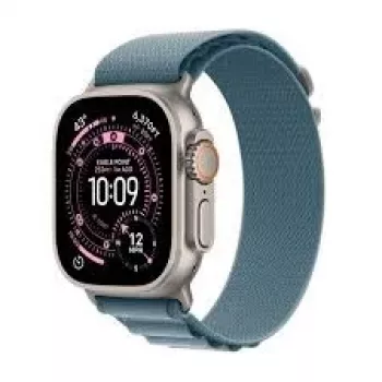 Viedpulkstenis Apple Watch Ultra 3 49 mm ar Eleganti gaiši zilu siksniņu, GPS un mobilā tīkla atbalsts (MEWK4QC/A)