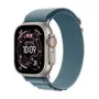 Viedpulkstenis Apple Watch Ultra 3 49 mm ar Eleganti gaiši zilu siksniņu, GPS un mobilā tīkla atbalsts (MEWK4QC/A)