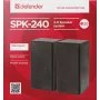 DEFENDER SPK-240 vadu darbvirsmas skaļruņi, 2.0, 6 W RMS, USB barošana, 3.5 mm, melni