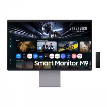 Samsung M90SF datora monitors 81,3 cm (32 collas) 3840 x 2160 pikseļi 4K Ultra HD OLED Sudrabs