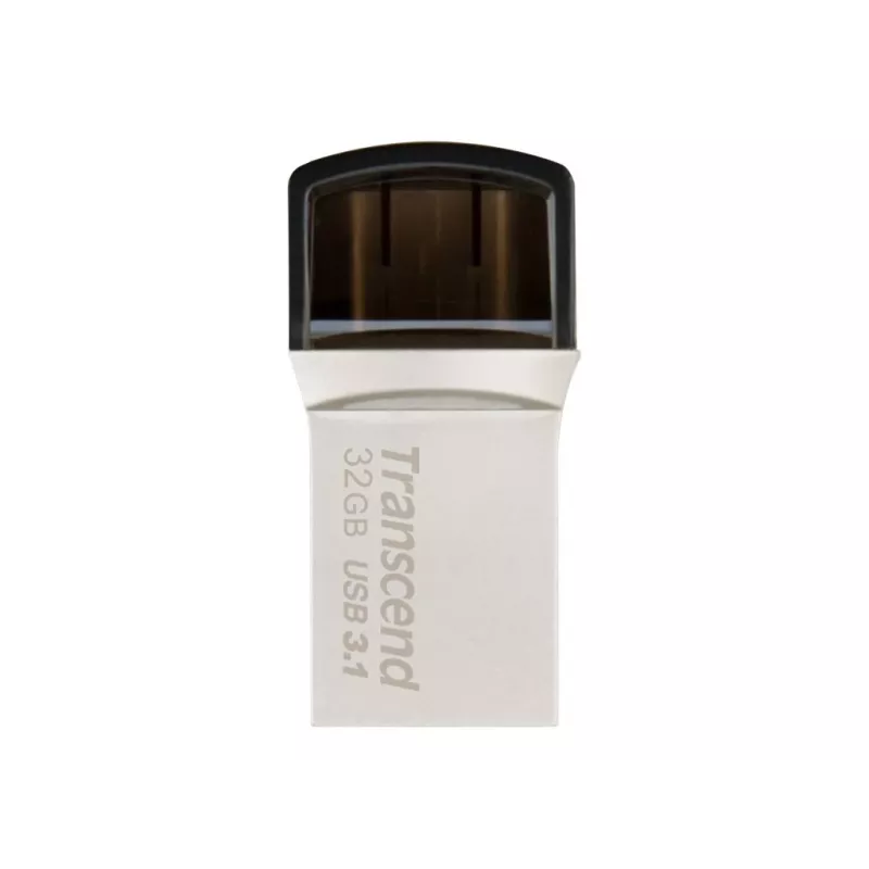 Transcend JetFlash 890 32GB — USB zibatmiņa ar divpusēju savienotāju