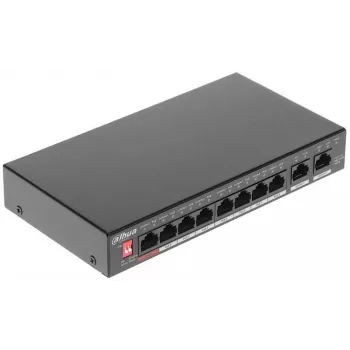 Dahua Technology PoE DH-PFS3010-8GT-96 Nenodrošināts Gigabitu Ethernet (10/100/1000) tīkla slēdzis ar PoE