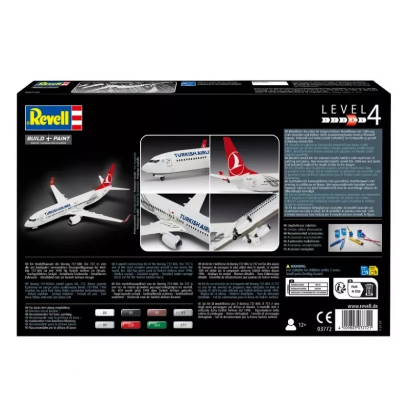 Plastmasas lidmašīnas modelis REVELL Boeing 737-800 Turkish Air 1:144