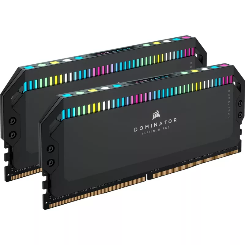 Corsair Dominator Platinum 64 GB (2x 32 GB) DDR5-6400 Dual-Kit, melna, CMT64GX5M2B6400C32, Intel XMP