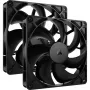 Corsair RS140 140mm korpusa ventilators 2 iepakojumā Melns