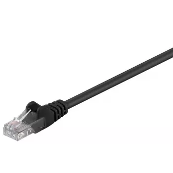 Wentronic Goobay CAT 5e Patch Kabelis, U/UTP, Melns, 2 m - CCA Vara Maisījums (68647)